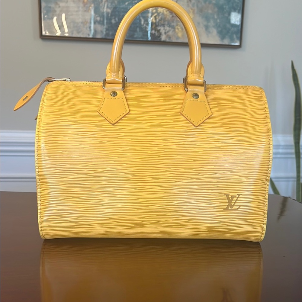 Louis Vuitton Yellow Speedy 25